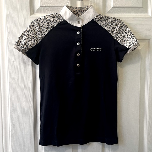 Animo Show Shirt Navy Blue Floral - Picture 1 of 5